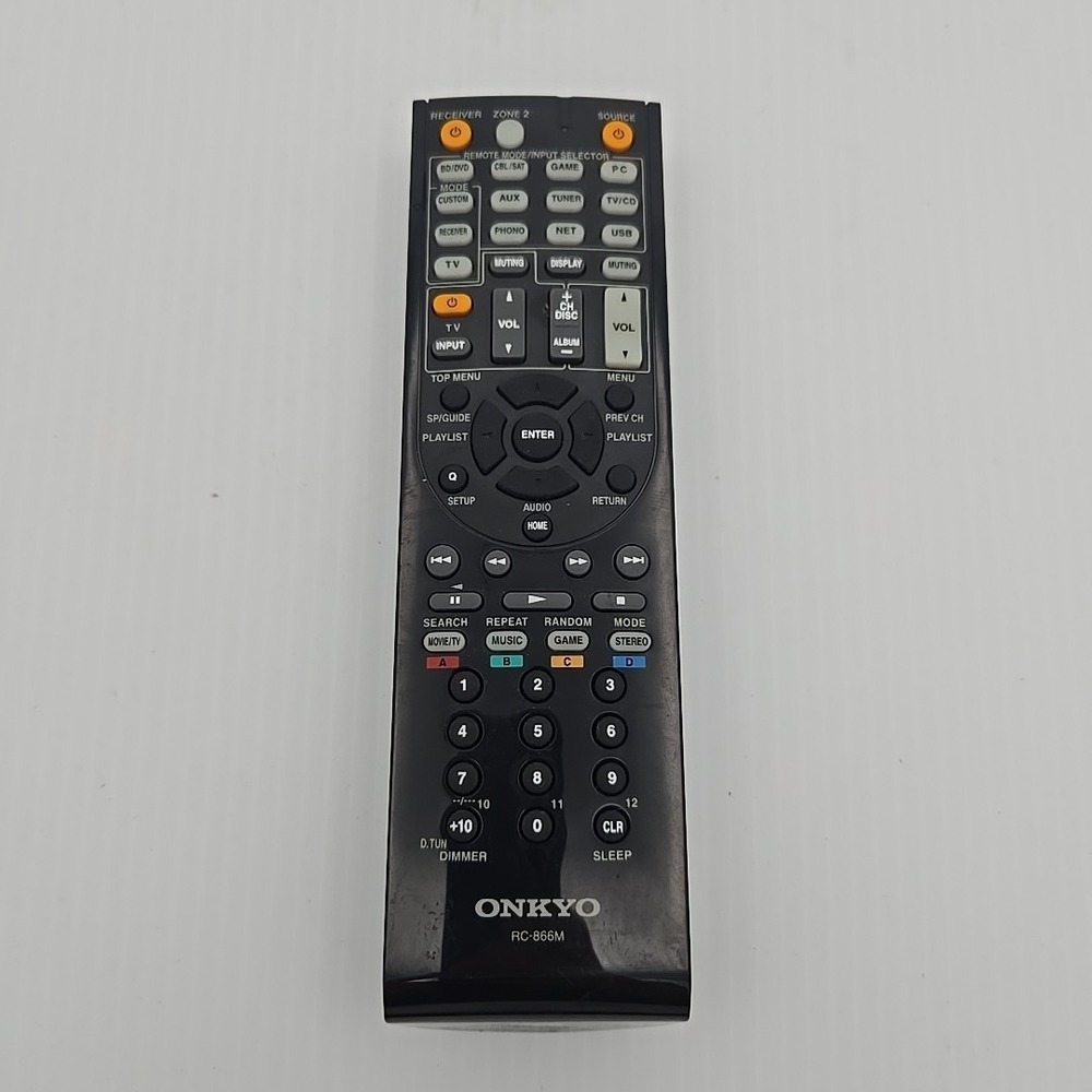 Genuine Onkyo RC-866M Home Theater Receiver Remote Control‎  (No Battery Cover)